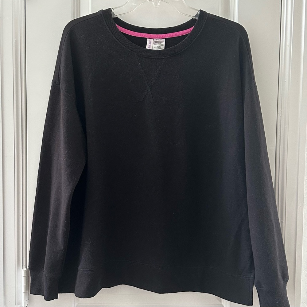 Joyspun Black Crewneck Sweatshirt L
